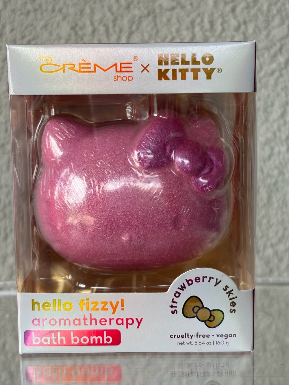 The Crème Shop x Hello Kitty Pink 'Strawberry Skies' Aromatherapy Bath Bomb